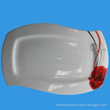 White Porcelain Oval Plate/Ceramic Fish Plate